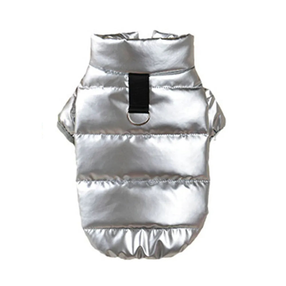 Waterproof Shiny Leather Clothes for Small Dogs Cats