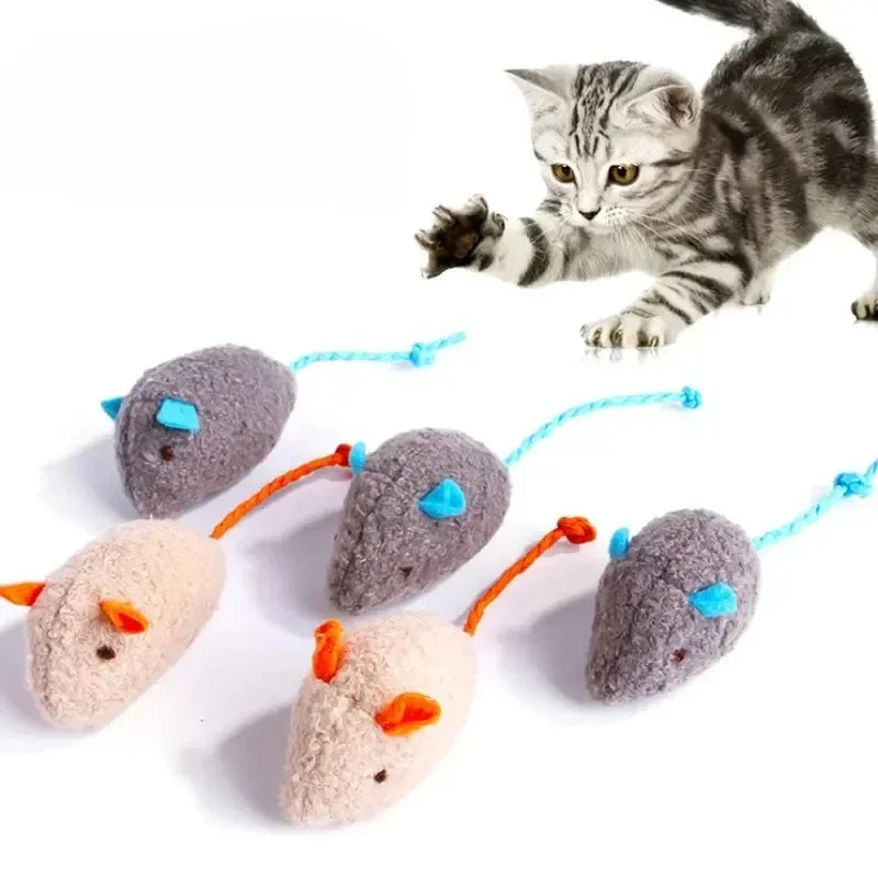 3/7PCS Interactive Plush Cat Toys