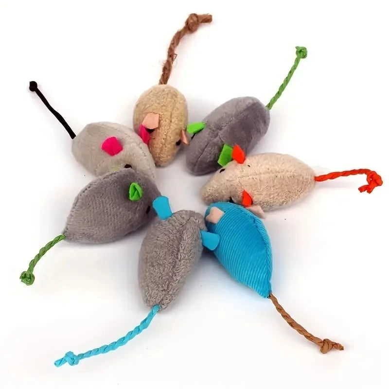 3/7PCS Interactive Plush Cat Toys