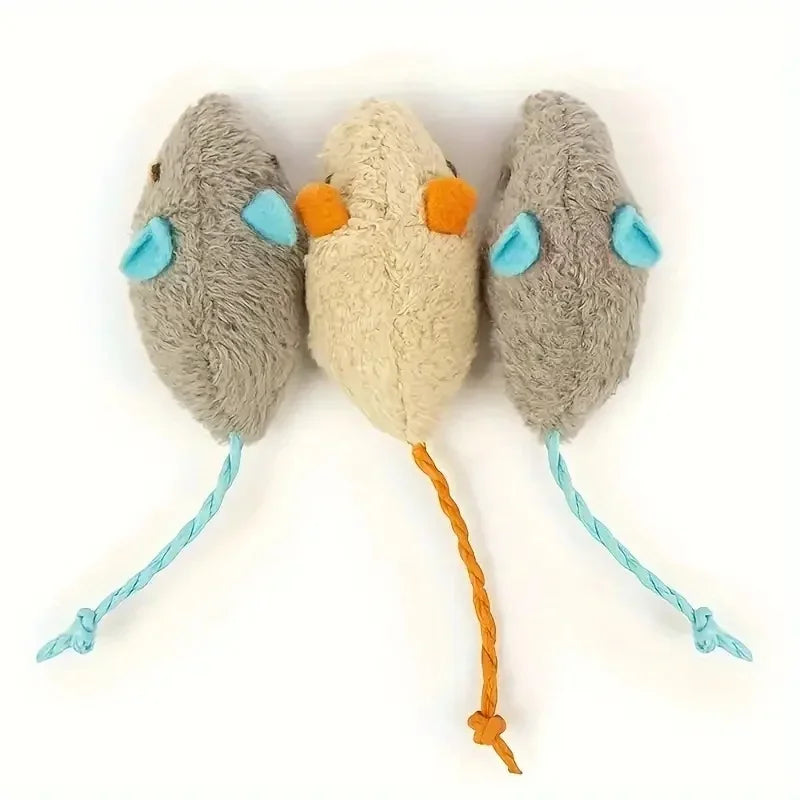 3/7PCS Interactive Plush Cat Toys