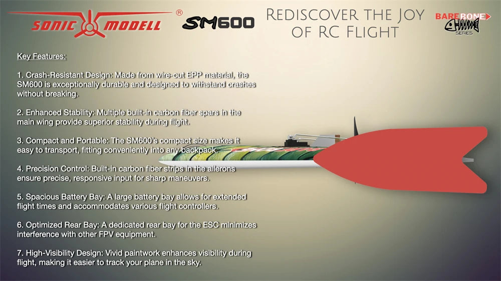 600mm Wingspan Flying Wing Airplane KIT