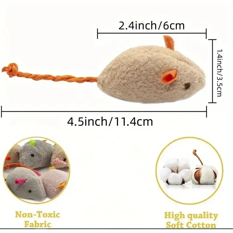3/7PCS Interactive Plush Cat Toys