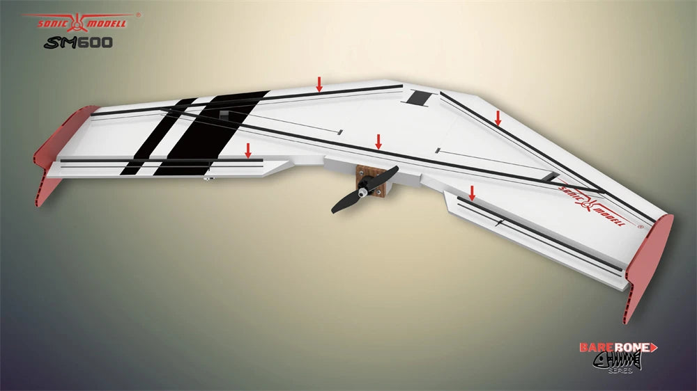600mm Wingspan Flying Wing Airplane KIT