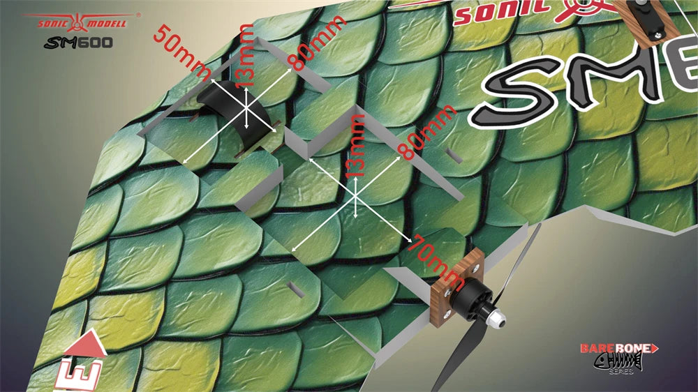 600mm Wingspan Flying Wing Airplane KIT