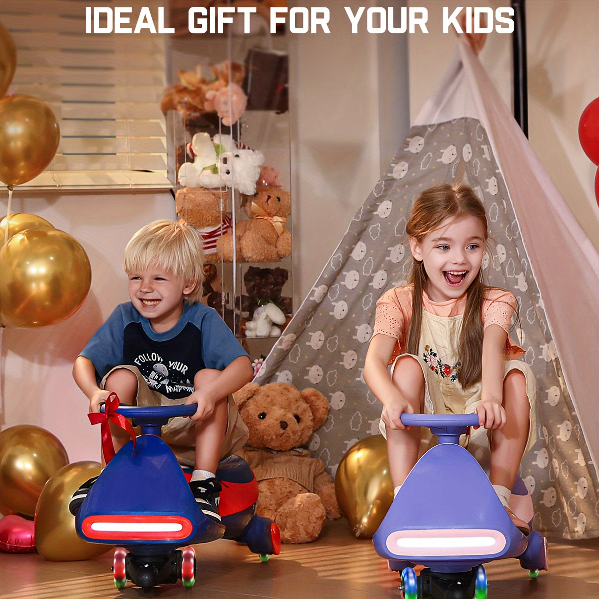2 In 1 Electric Wiggle Car With Pedal