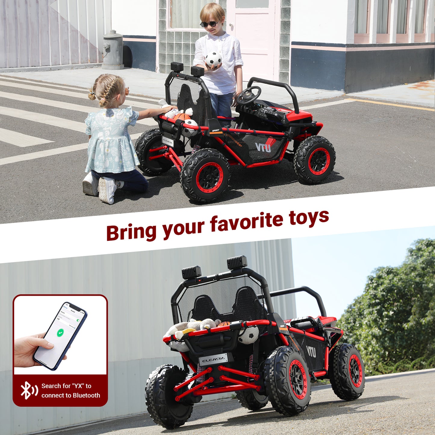 24V 2-Seater Youngsters' Off-Road UTV