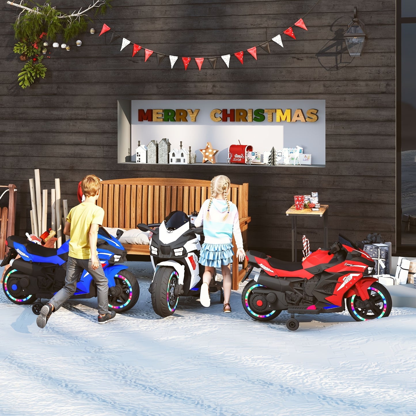 12V Red Kids Motorcycle