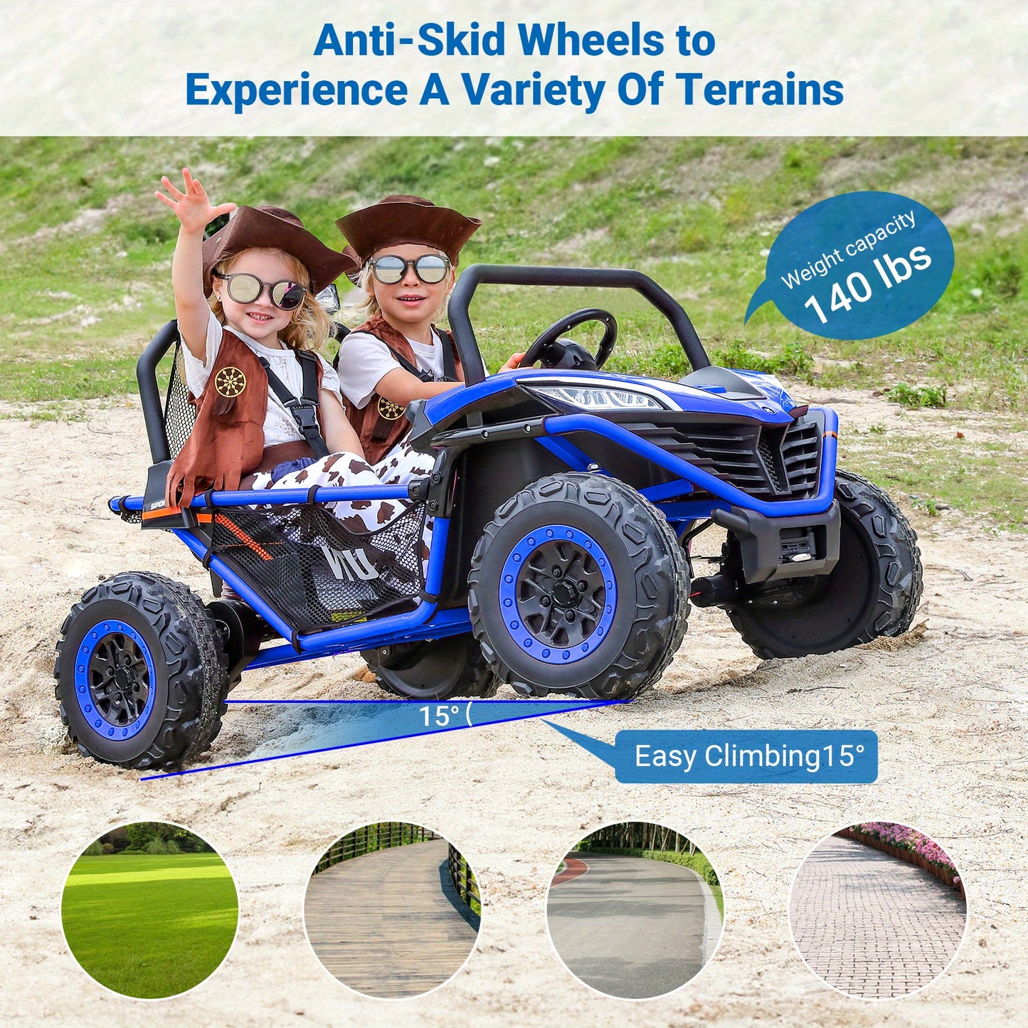 24V 2-Seater Youngsters' Off-Road UTV