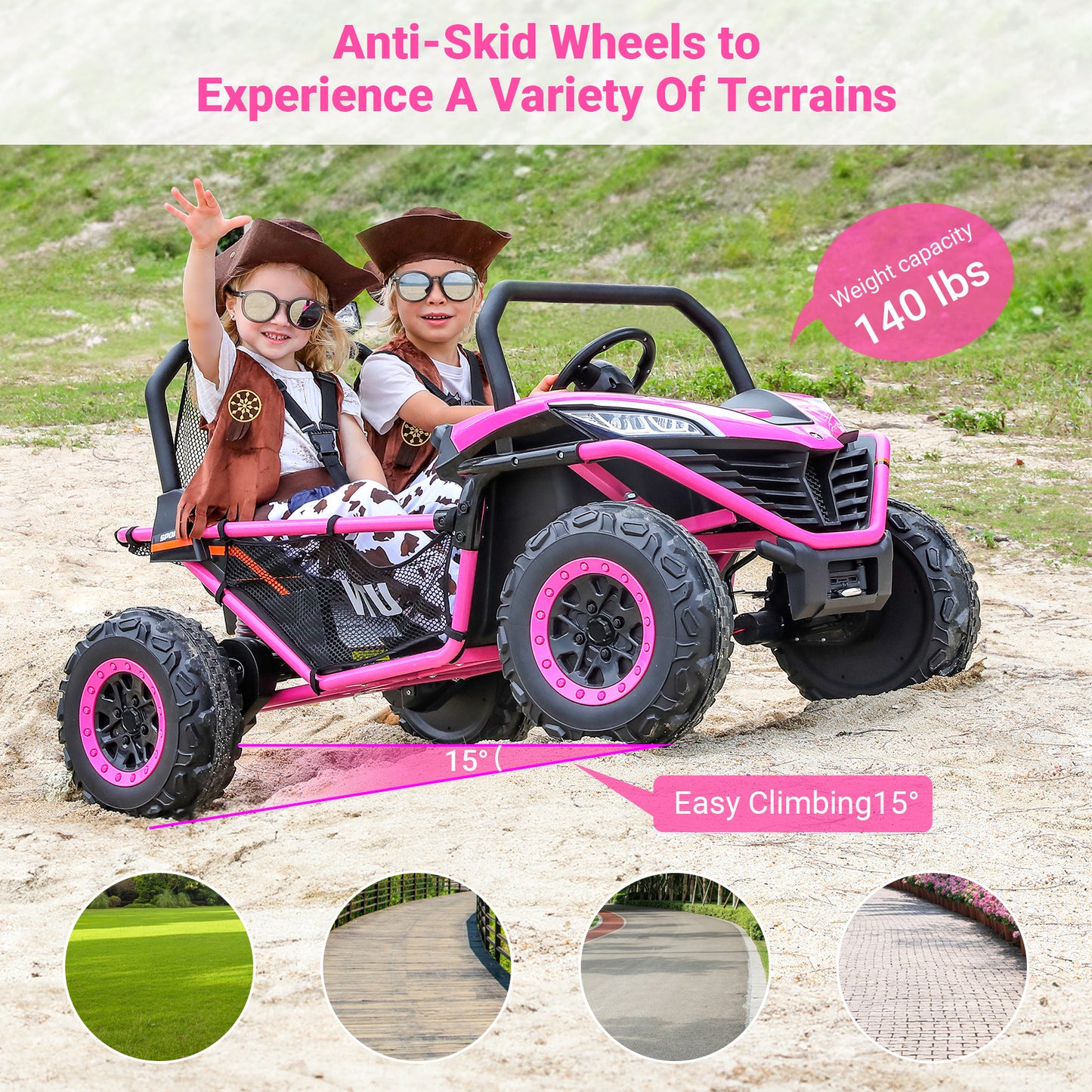 24V 2-Seater Youngsters' Off-Road UTV