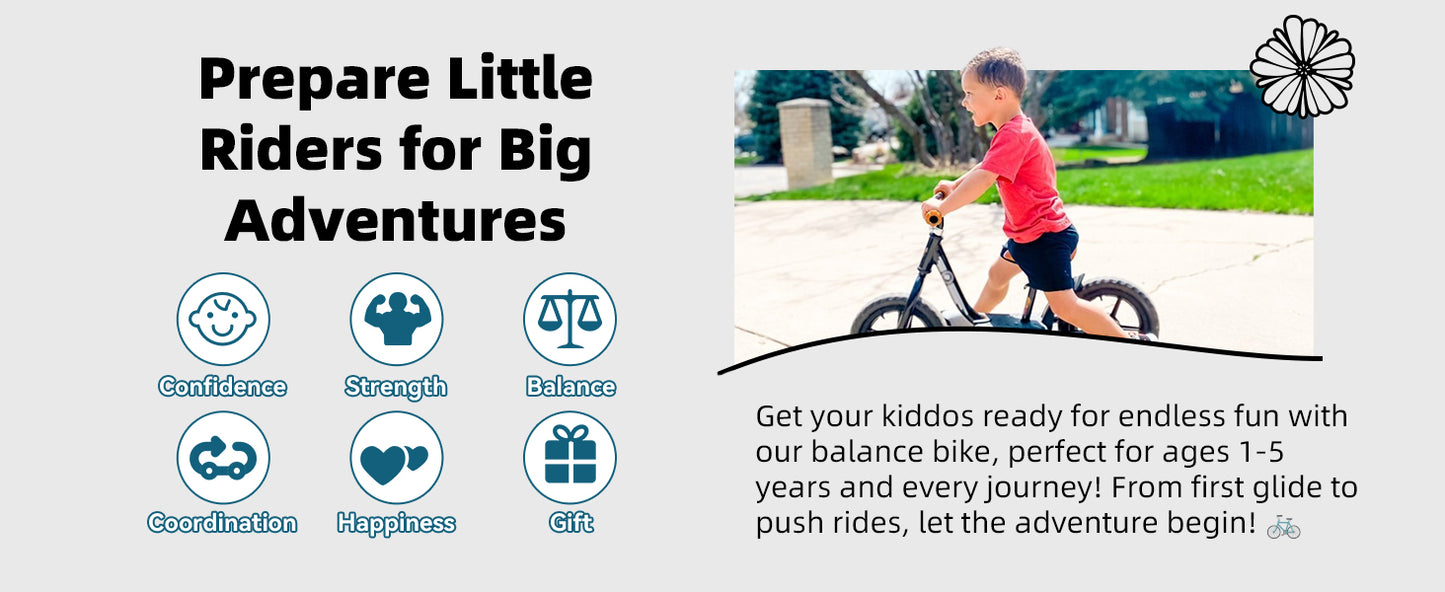 Toddler Balance Bike for Girls & Boys, Ages 18 Months to 5 Years