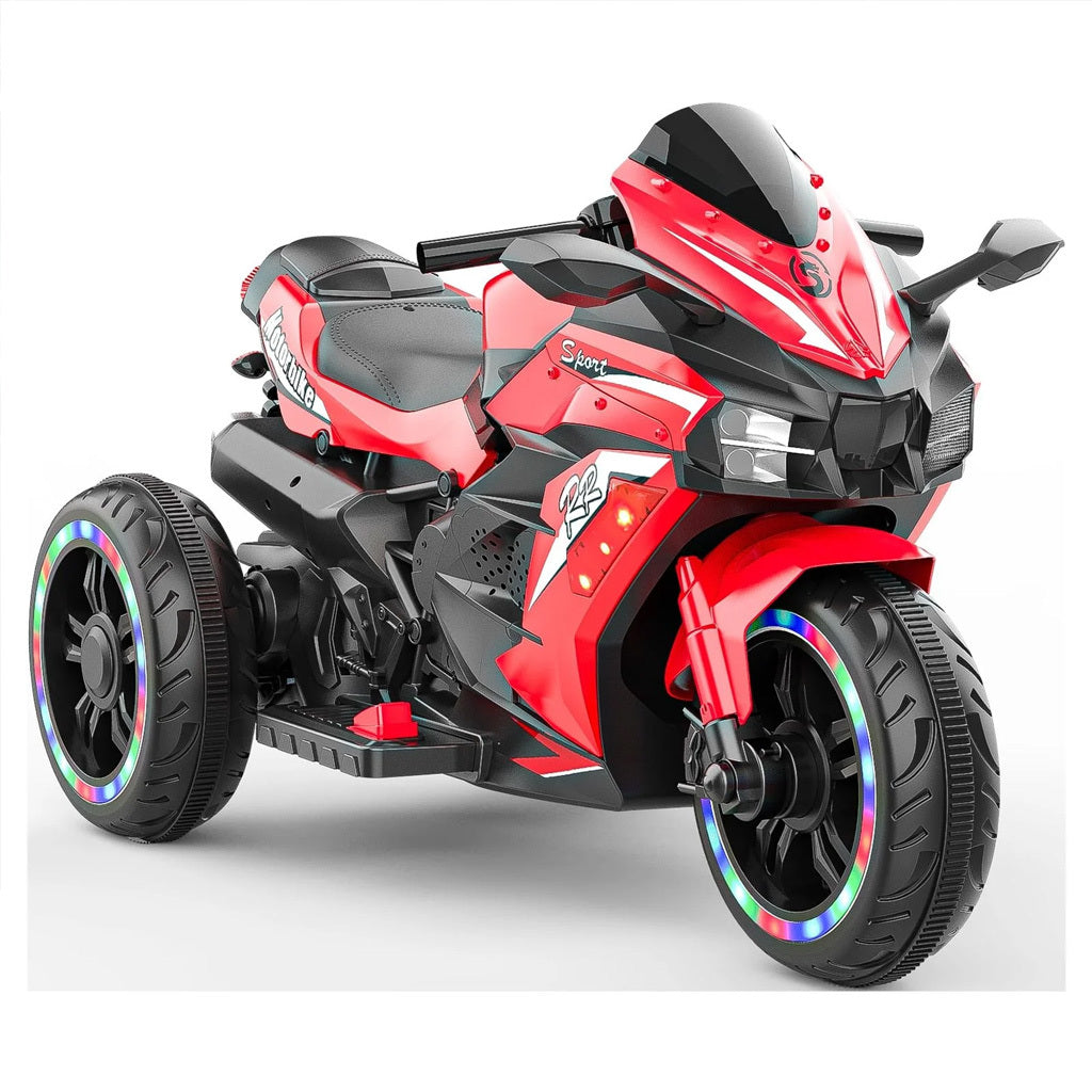 Red 3 Wheels Electric Battery Powered Dirt Bike for Children