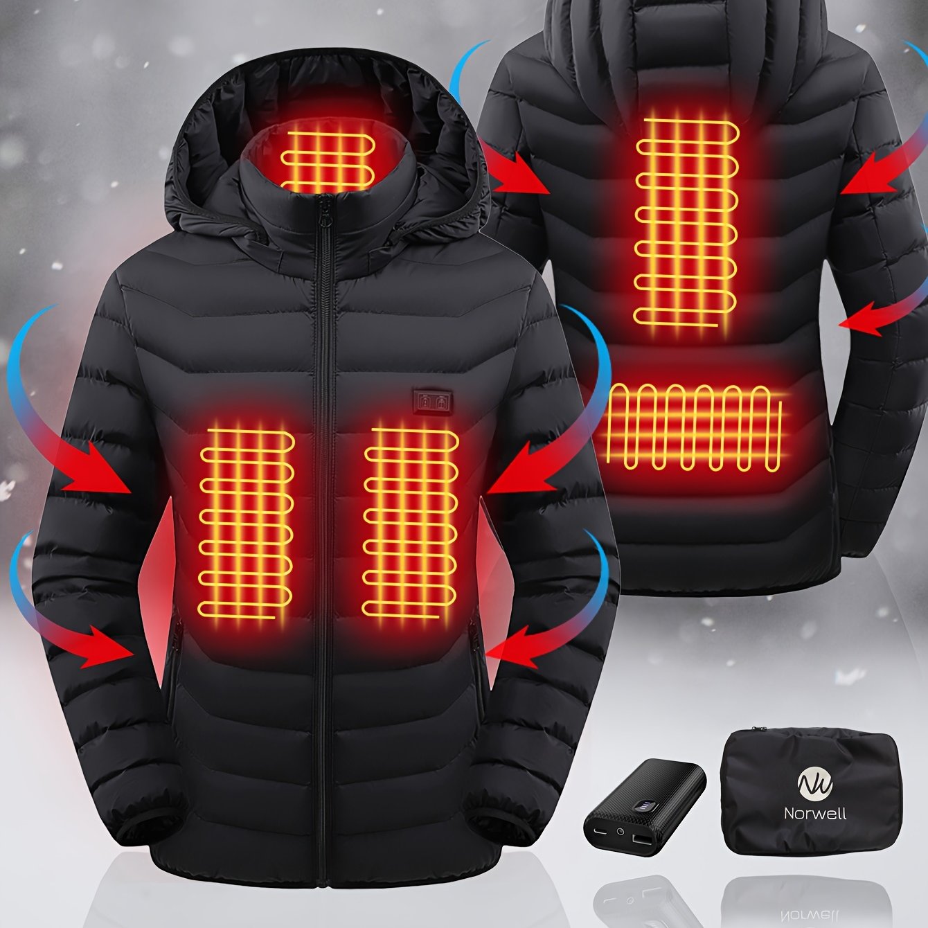 Women's Heated Jacket, Autumn & Winter
