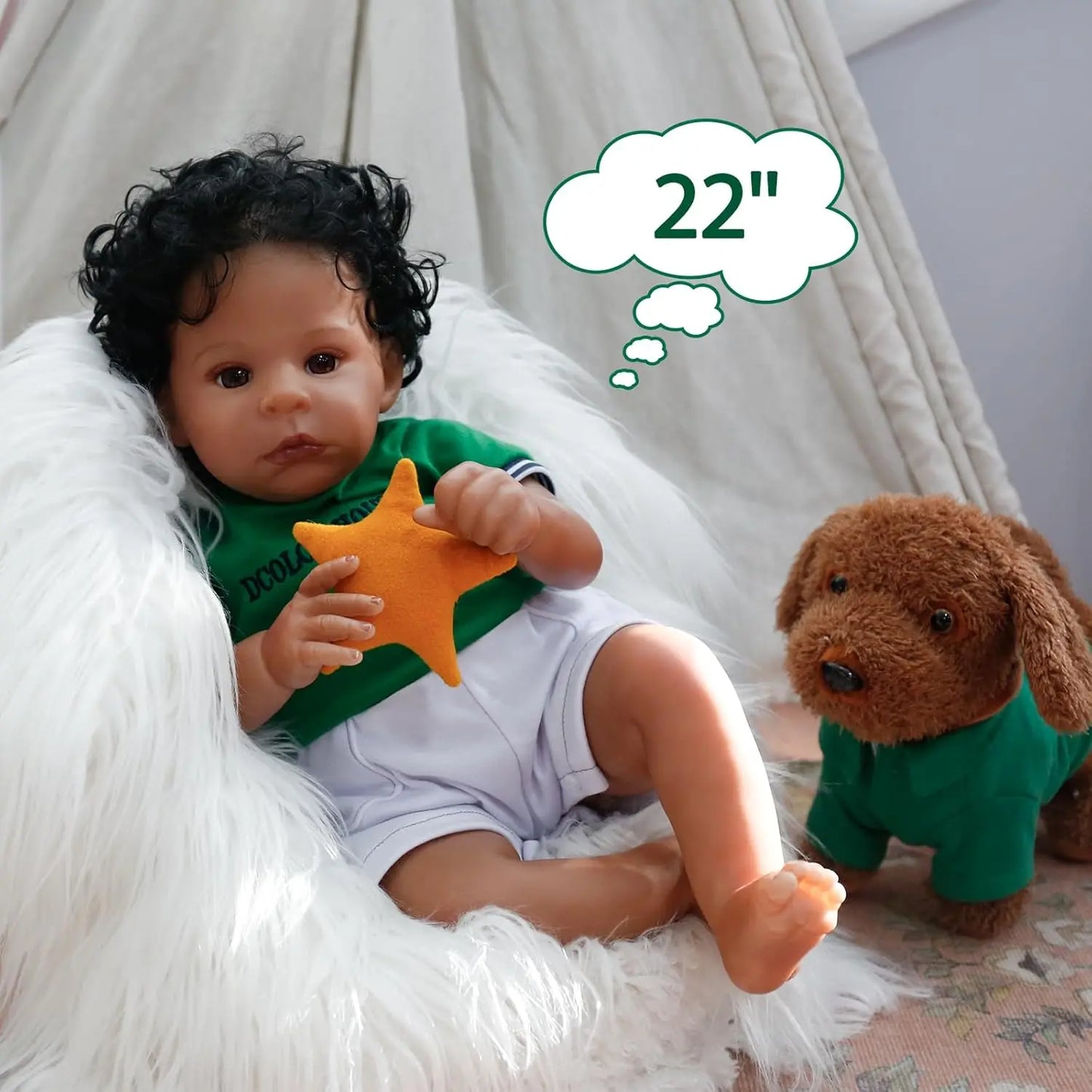 Realistic Reborn Baby Dolls Black Boy
