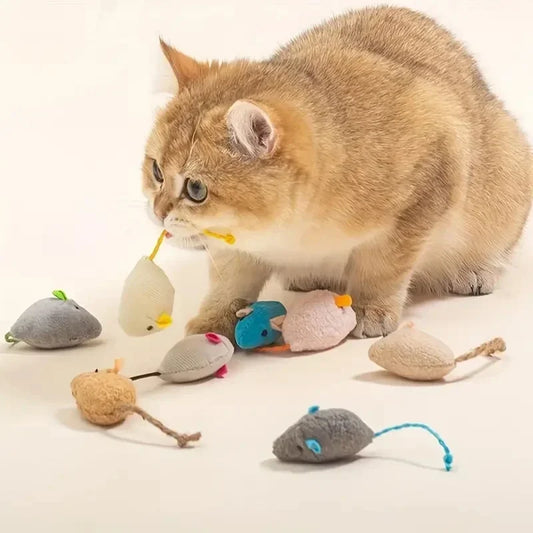 3/7PCS Interactive Plush Cat Toys