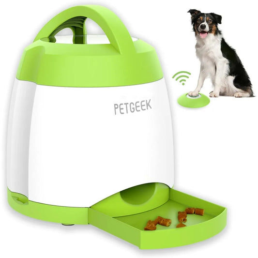Automatic Dog Treat Dispenser with Button