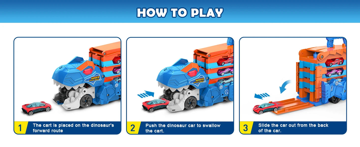 VATOS Dinosaur Transport Truck Car Toy