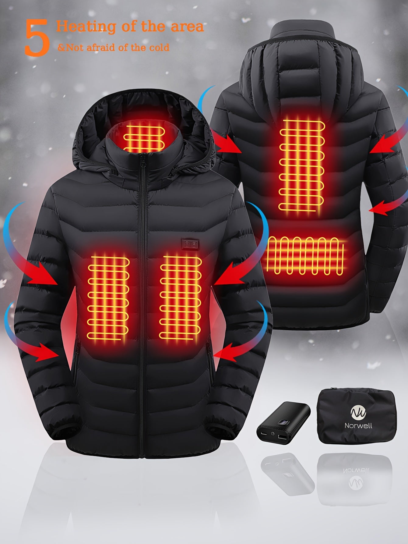 Women's Heated Jacket, Autumn & Winter